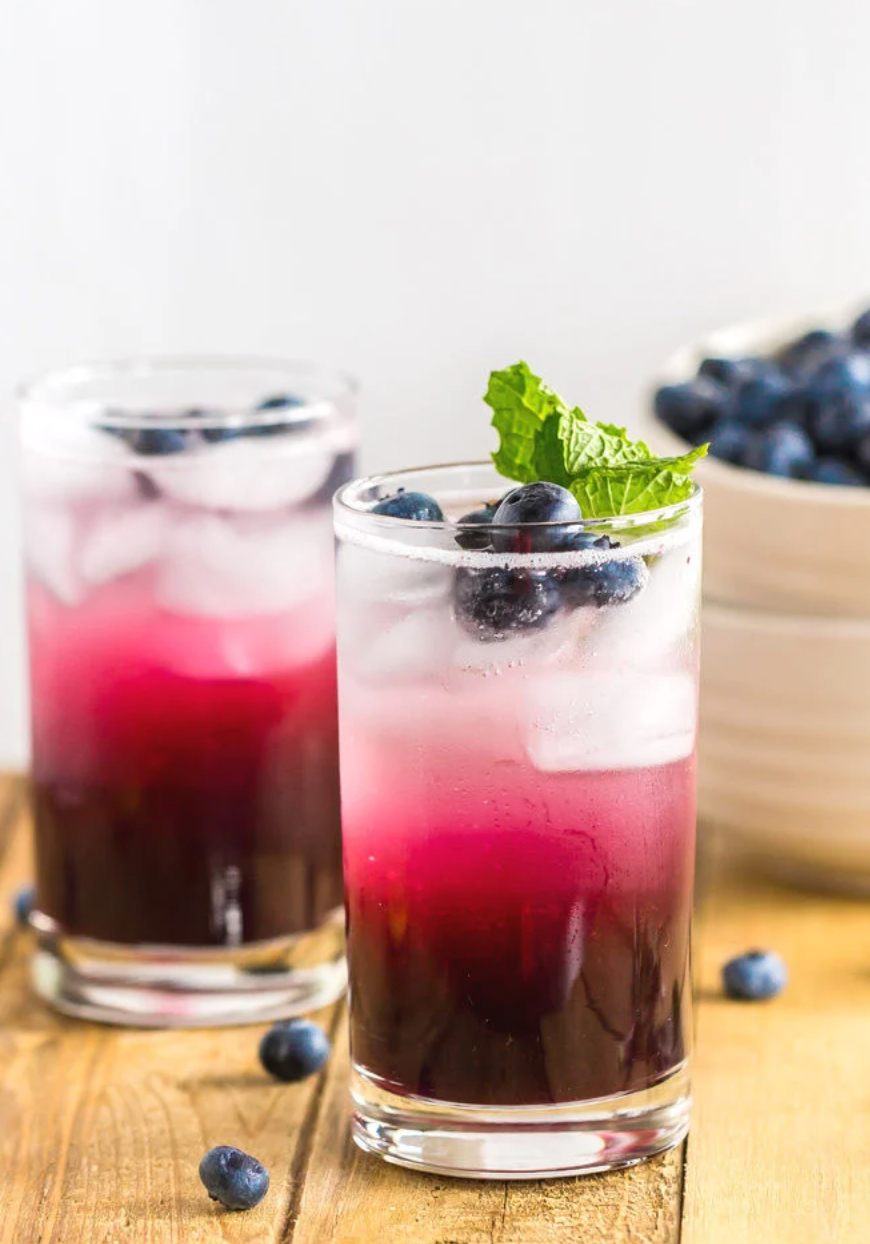 Refreshing Blueberry Ginger Cooler